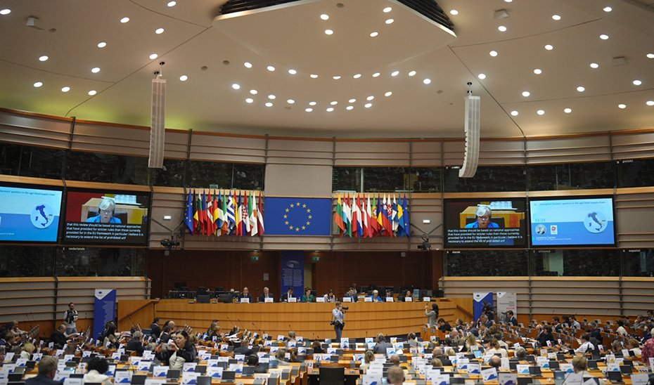 View of the Plenary Session of the European Committee of the Regions in Brussels.
