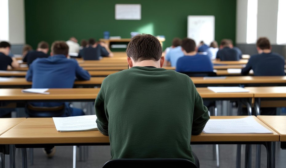 Alumnos en un aula universitaria.