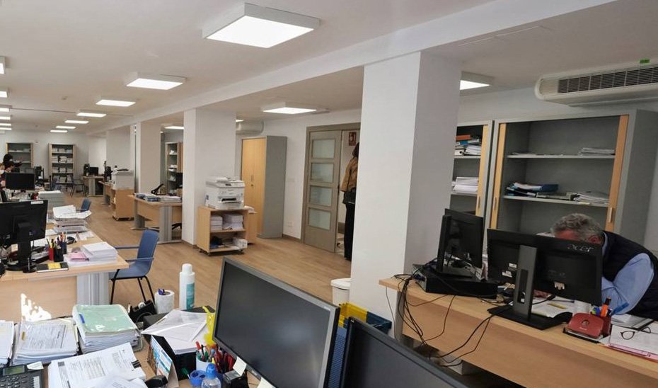 Oficina de un juzgado.