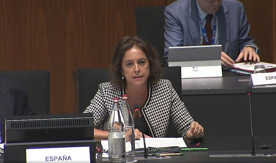 Catalina García interviene en el Consejo de Medio Ambiente de la Unión Europea celebrado en Luxemburgo.