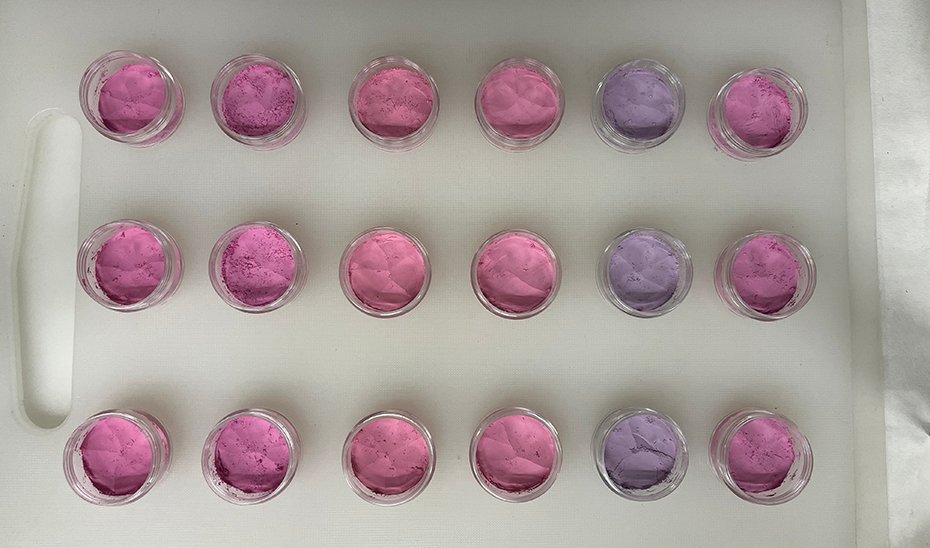 Colorantes en polvo copigmentados.