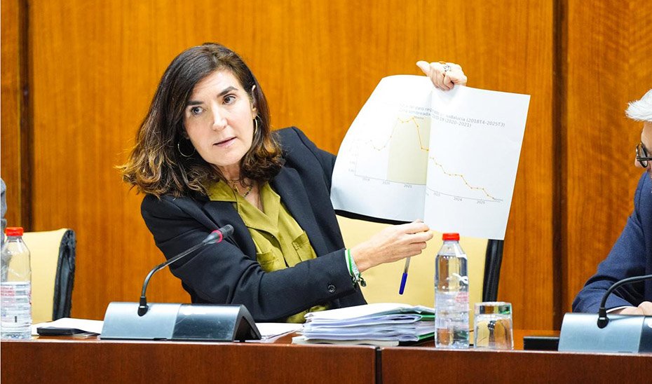 Rocío Blanco interviene en la Comisión de Empleo.