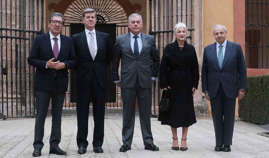 La consejera de Cultura, Patricia del Pozo, en el acto de presentación en Sevilla de los actos conmemorativos del centenario del nacimiento de Cayetana de Alba.