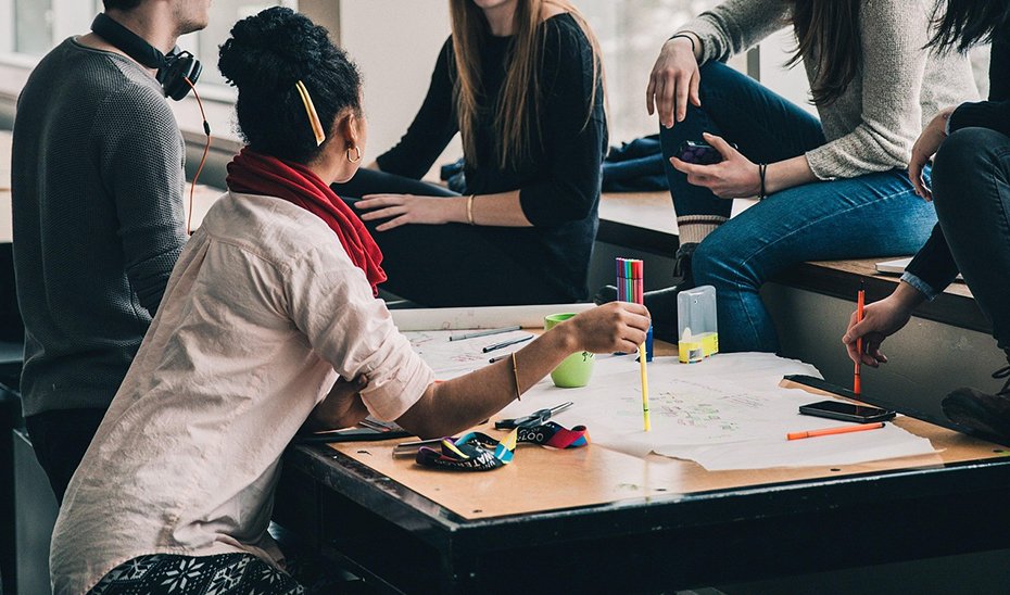 Reunión en una empresa.